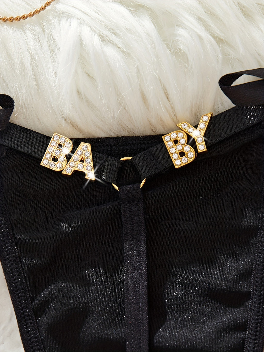 19460 1a-038 Tanga Sexy con Lazo de Pedrería 1 Pza