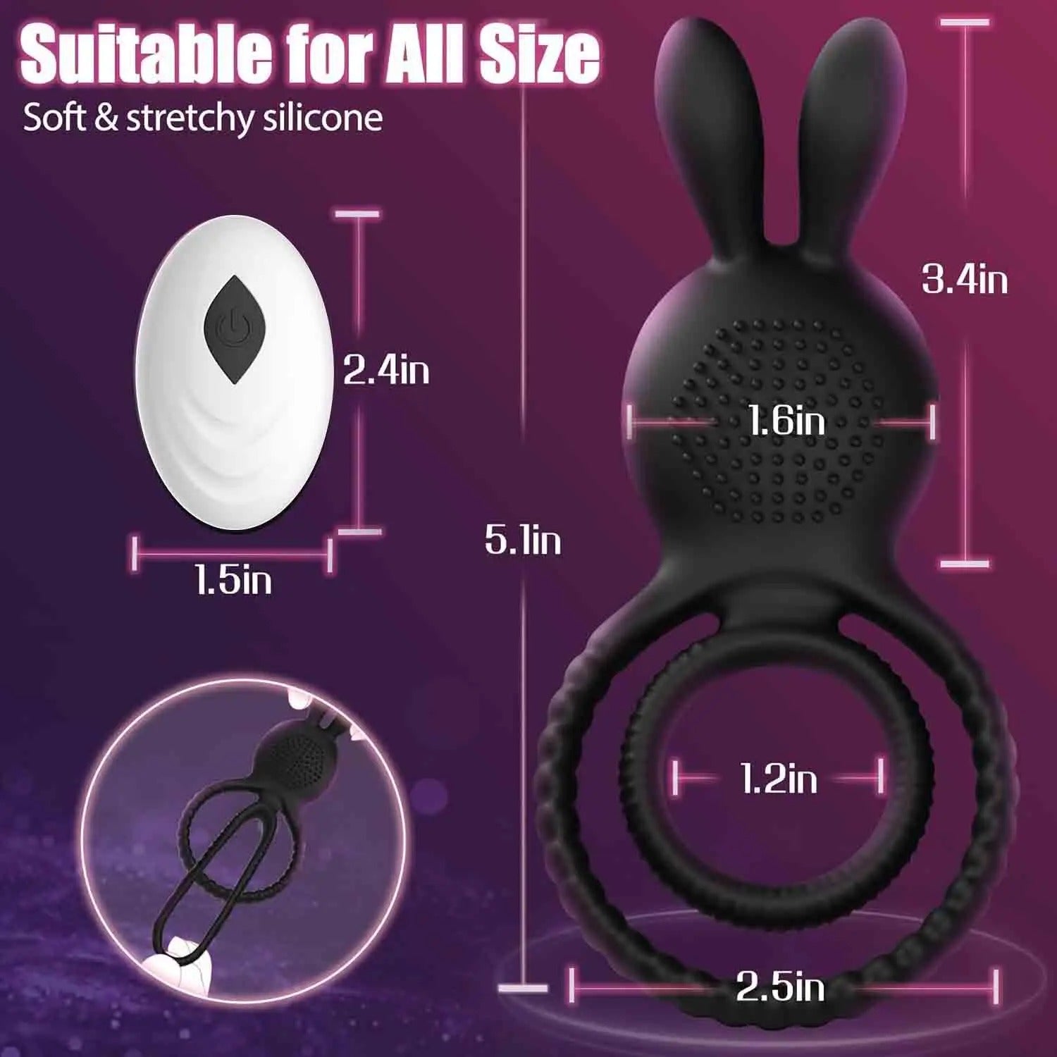 13538 2b-02-06 Anillo vibrador para pene