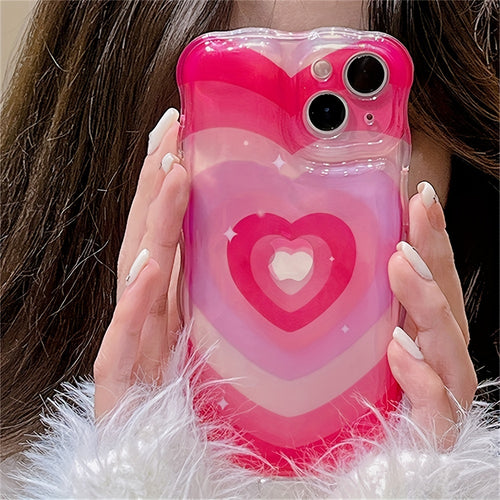 18400 2t-014 Funda iPhone diseño corazón 1 Pza