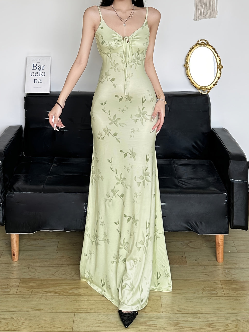 19477 1a-026 Vestido de Flores con Tirantes 1 Pza