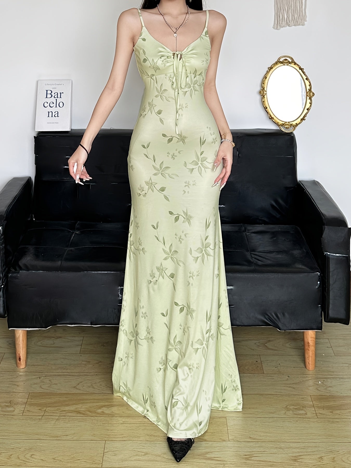 19477 1a-026 Vestido de Flores con Tirantes 1 Pza