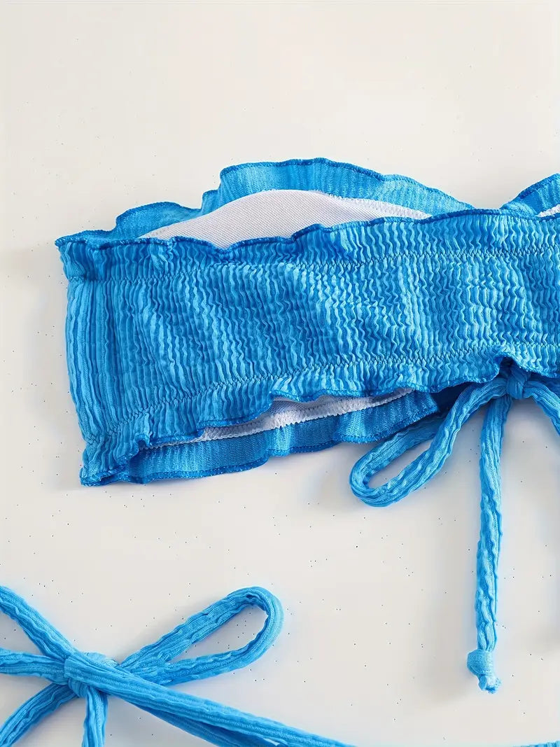 19842 1a-046 Traje de Baño Bikini Ajustado y Sexy 2Pzs