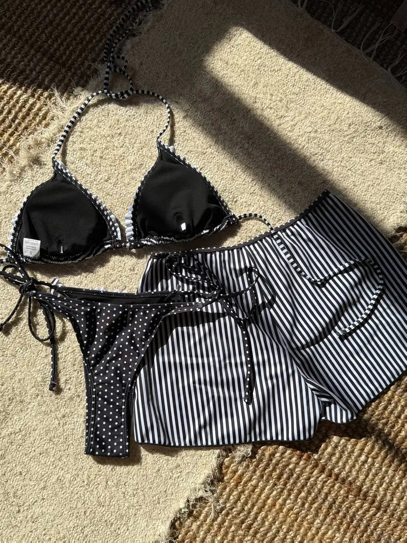 19881 1a-113 Nuevo Conjunto de Bikini  3Pzs