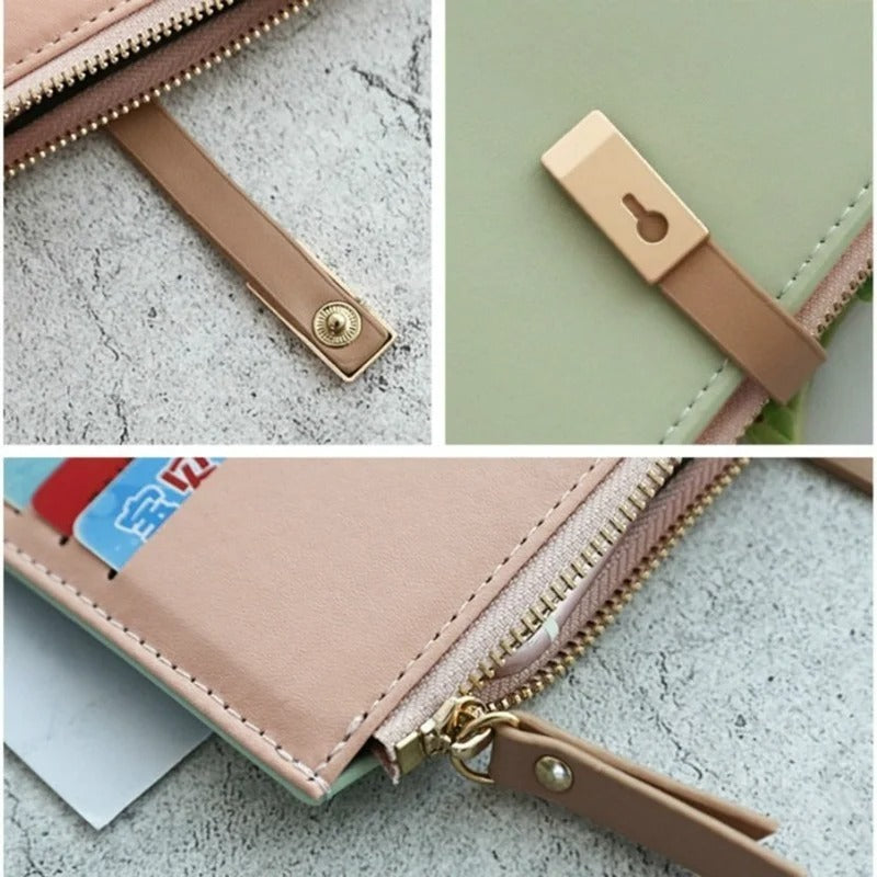 15613 1t-002 Cartera larga de cuero 1 Pza