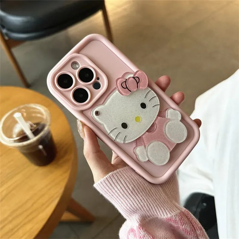 13787 2t-014 Sanrio funda de teléfono con espejo de maquillaje 2 Pzas