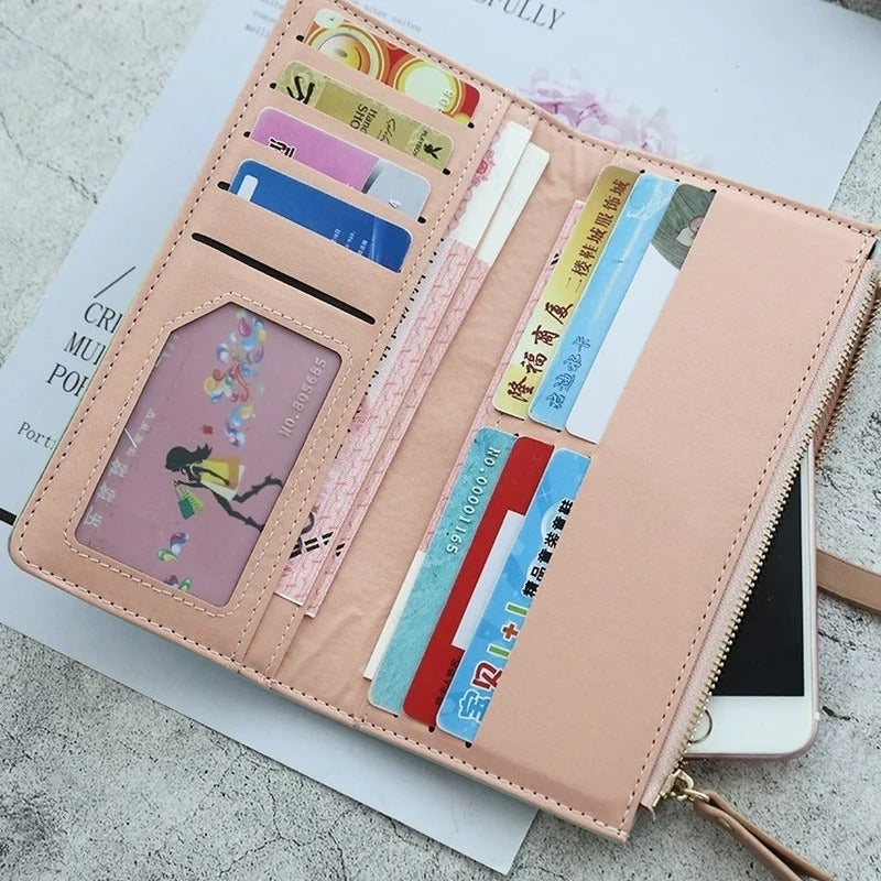 15613 1t-002 Cartera larga de cuero 1 Pza