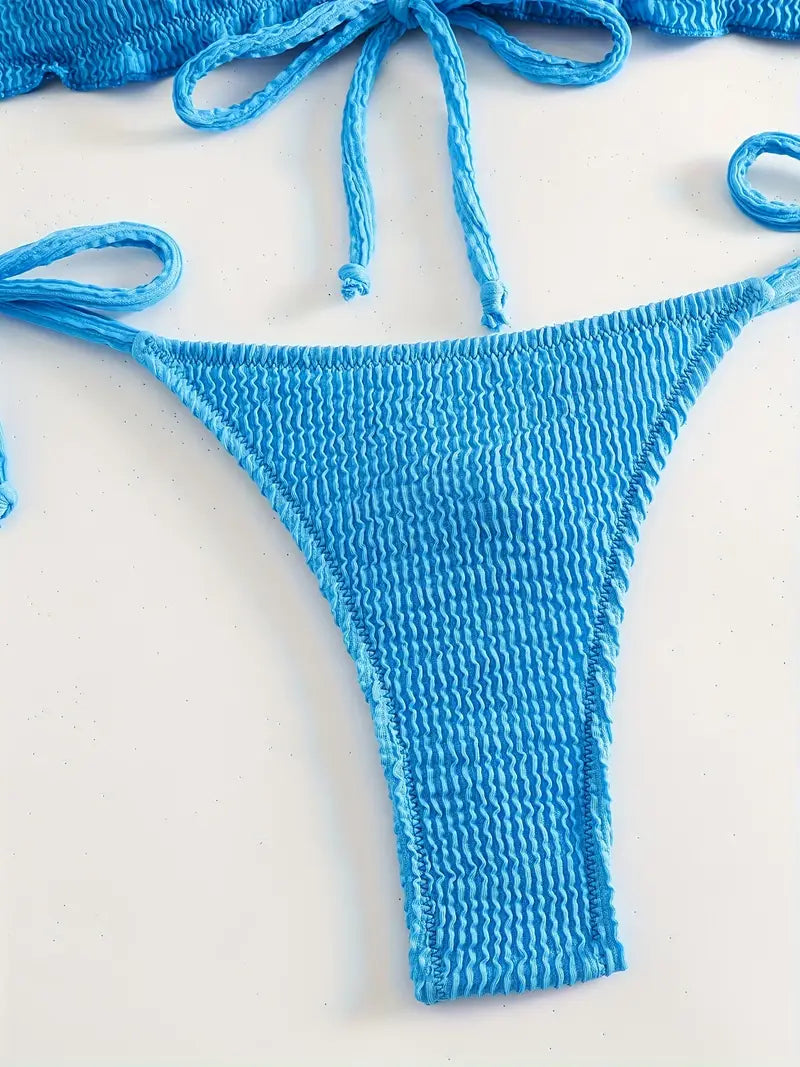19842 1a-046 Traje de Baño Bikini Ajustado y Sexy 2Pzs
