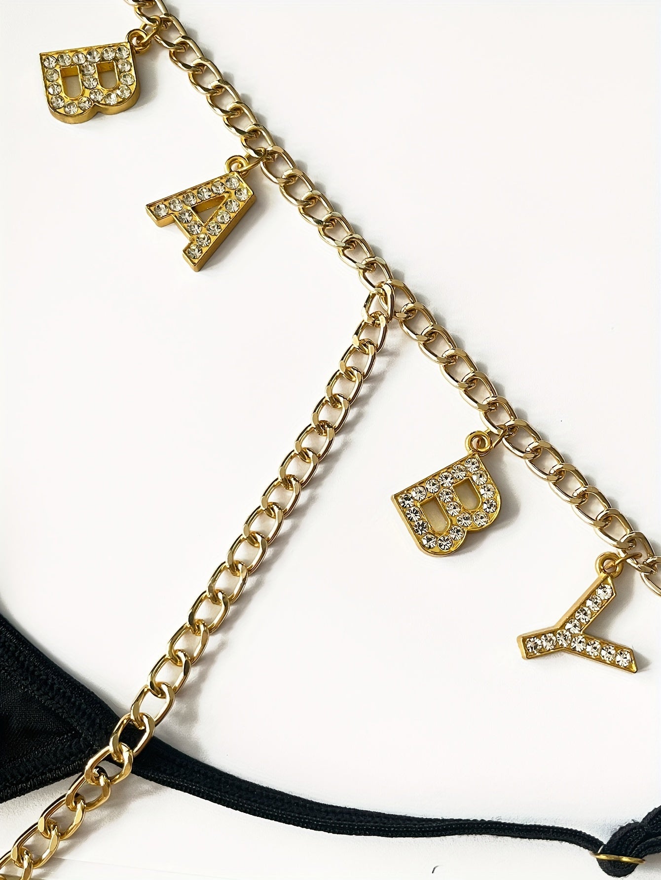 19458 1a-027 Tanga Sexy con Cadena Dorada 1 Pza