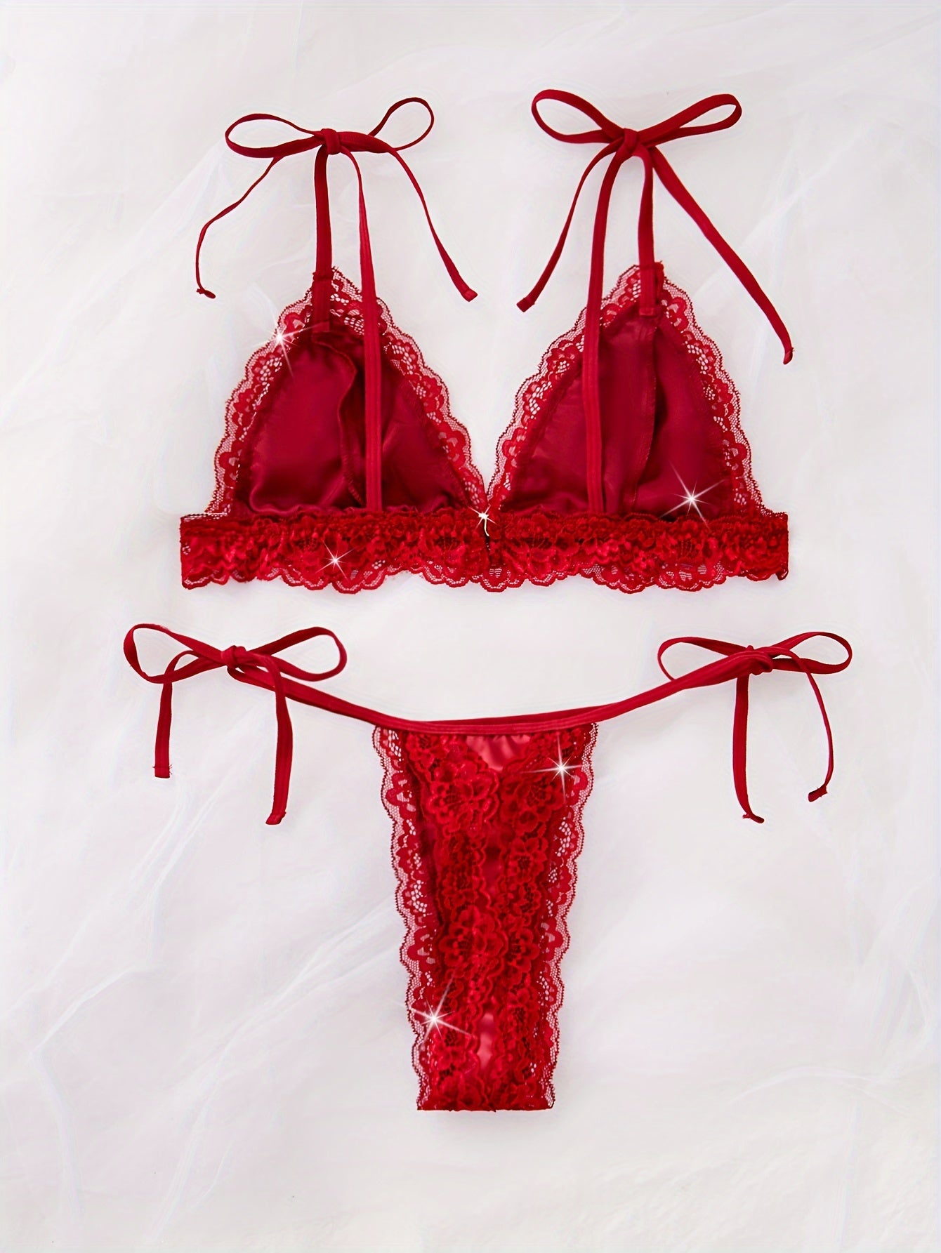 19634 ID-265 Conjunto de lencería sexy de encaje 2 Pzas