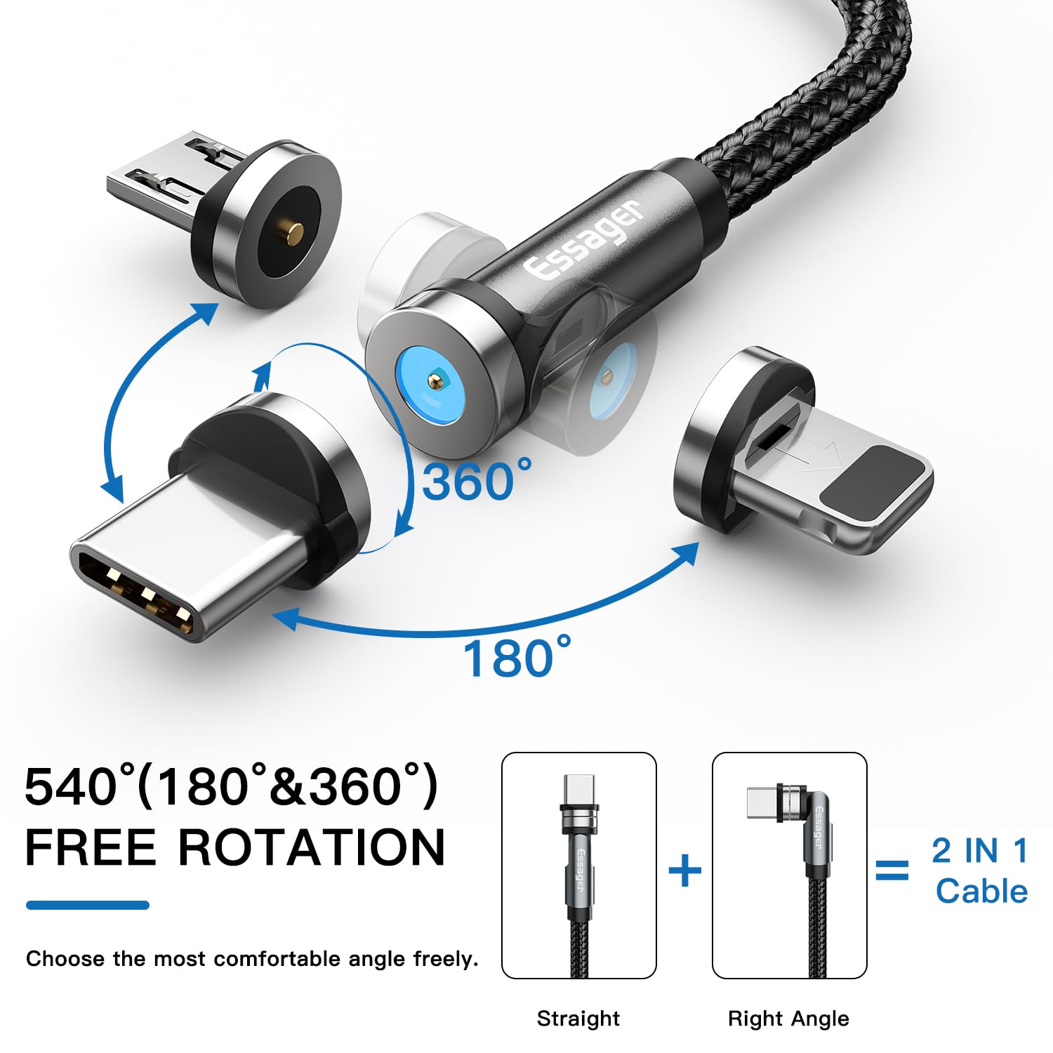 16560 2t-001 Cable magnético giratorio 1 Pza