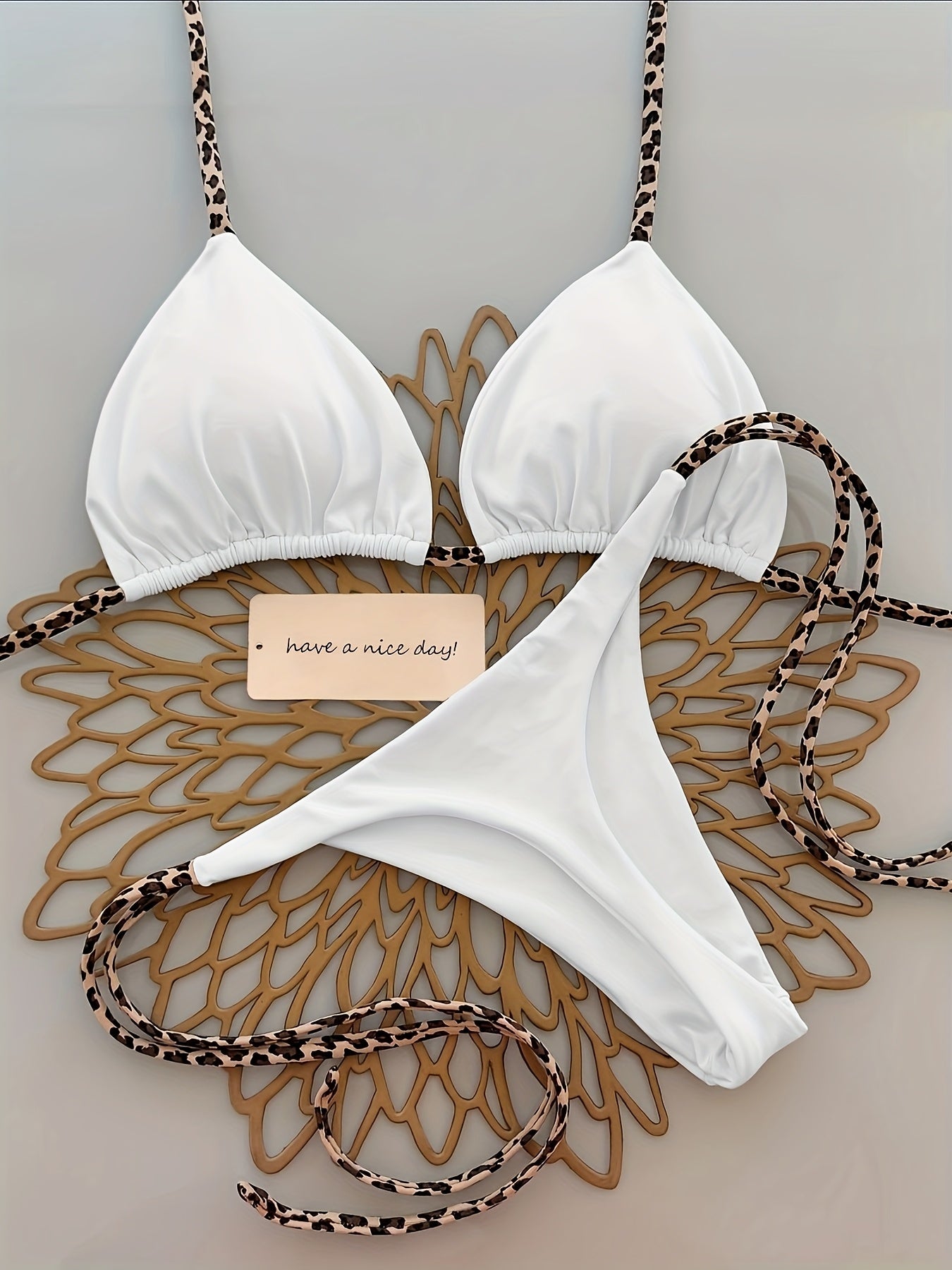 19640 id-301 Bikini Lizo Lazo Leopardo 2 Pzas