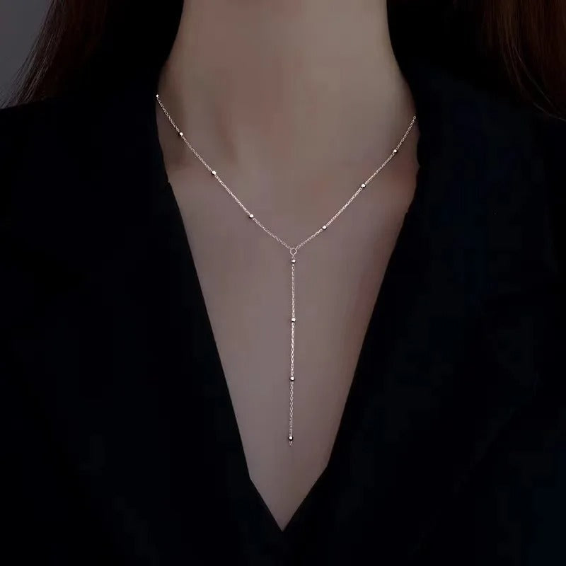 17256 1b-013 Collar plateado con adornos 1 Pza