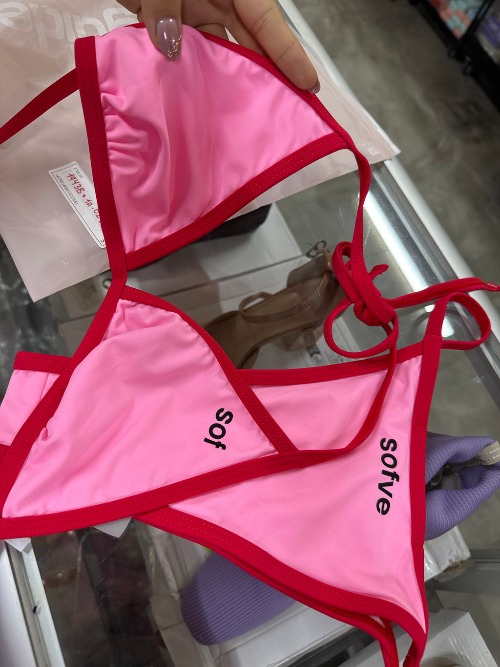 19438 id-117 Conjunto de bikini triángulo 2 Pzas