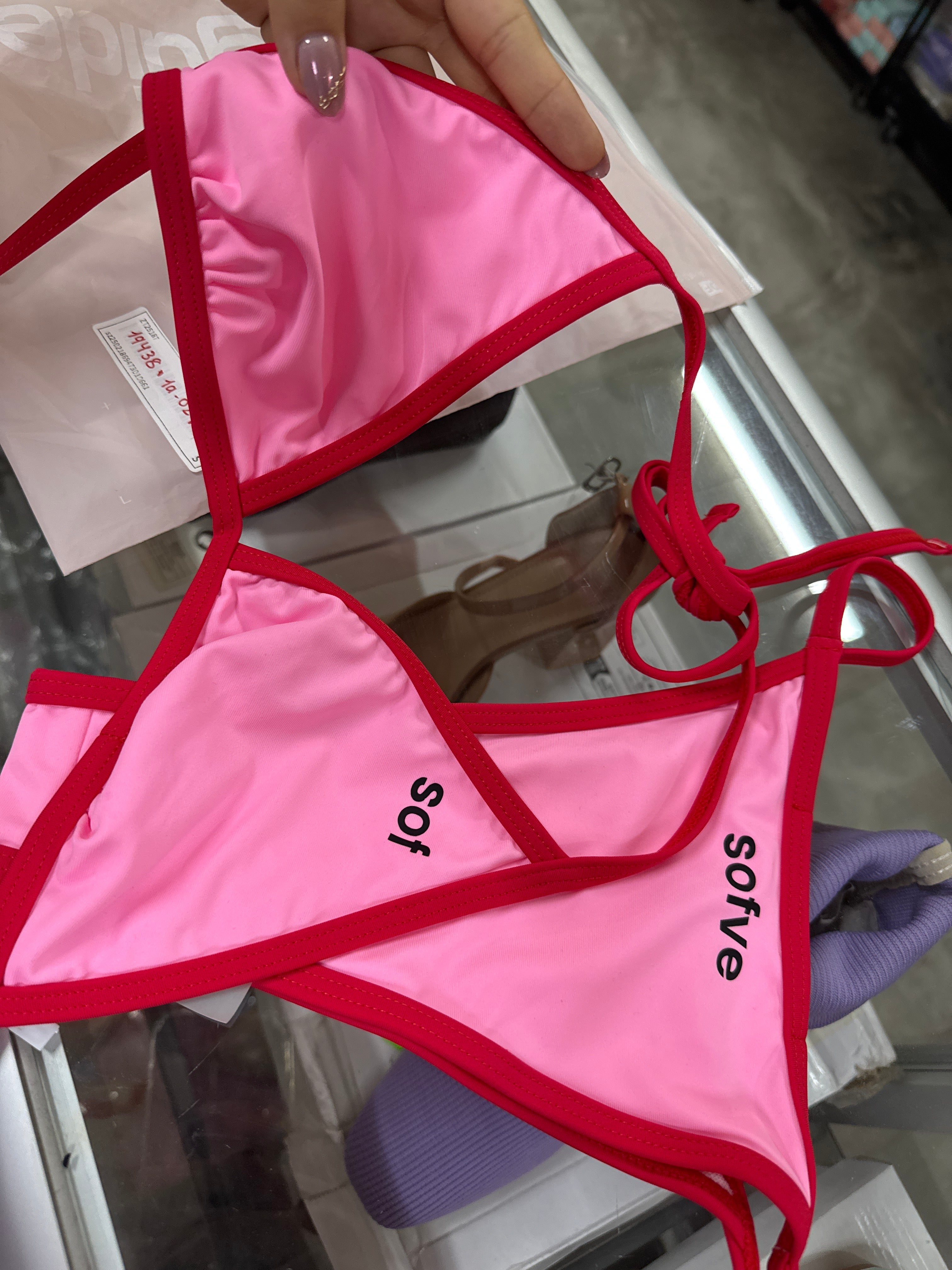 19438 id-117 Conjunto de bikini triángulo 2 Pzas