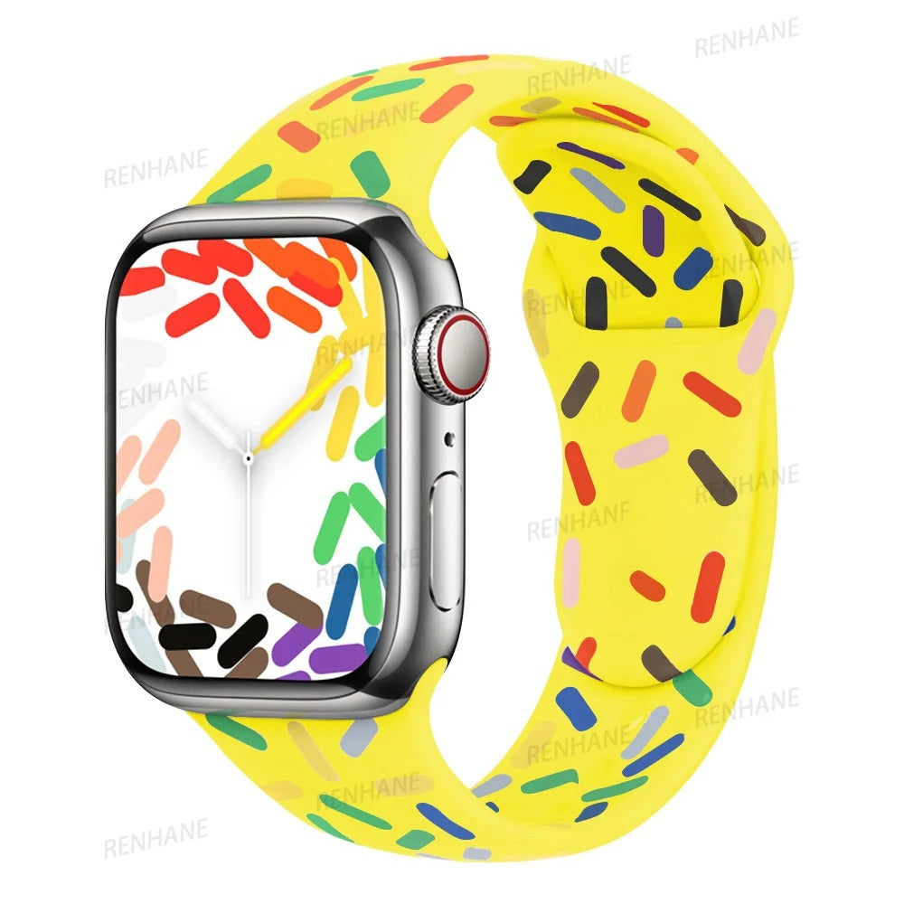 9242 2t-005 Correa de silicona para Apple Watch Band M-L