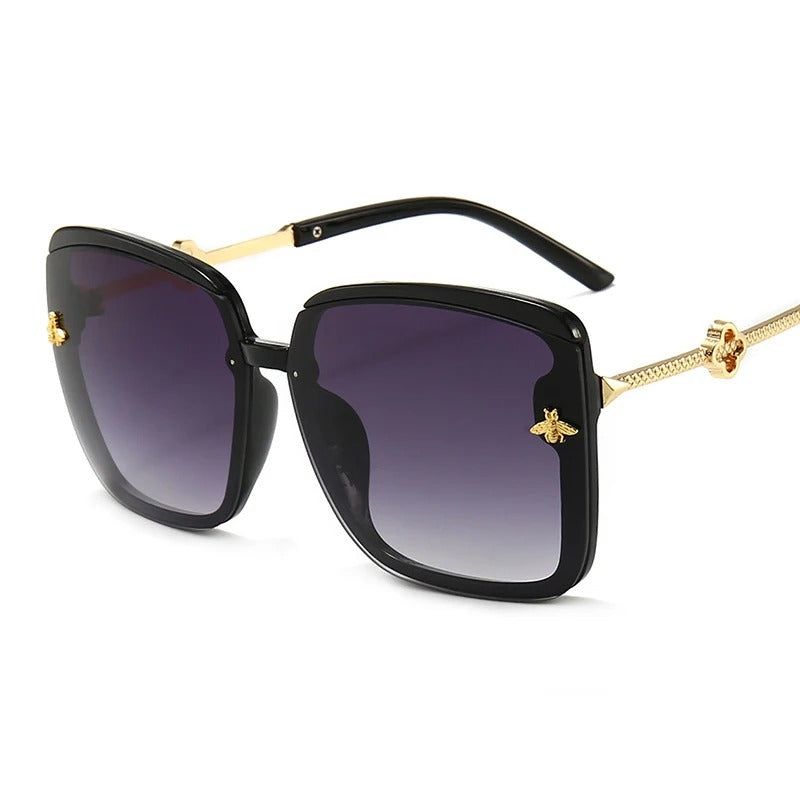 13665 1l-397 Lentes De Sol grandes De Metal Vintage 1 Pza