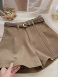 19665 1a-087 Shorts Estilo Retro & Cinturón