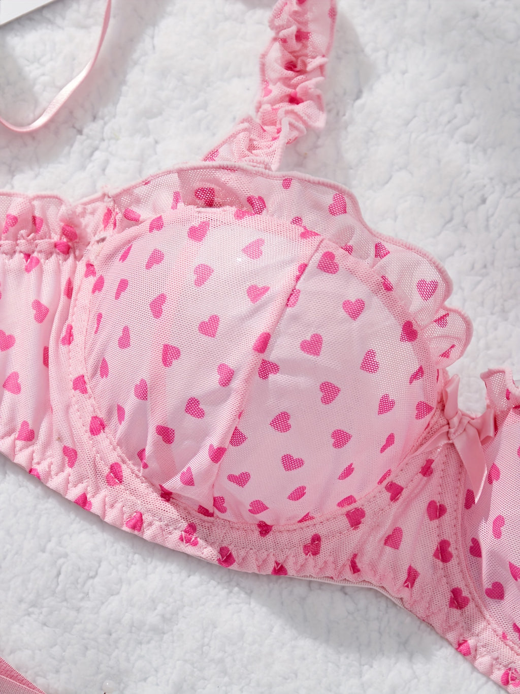 19630 ID-263 Lencería Encaje Corazón 2 Pzas