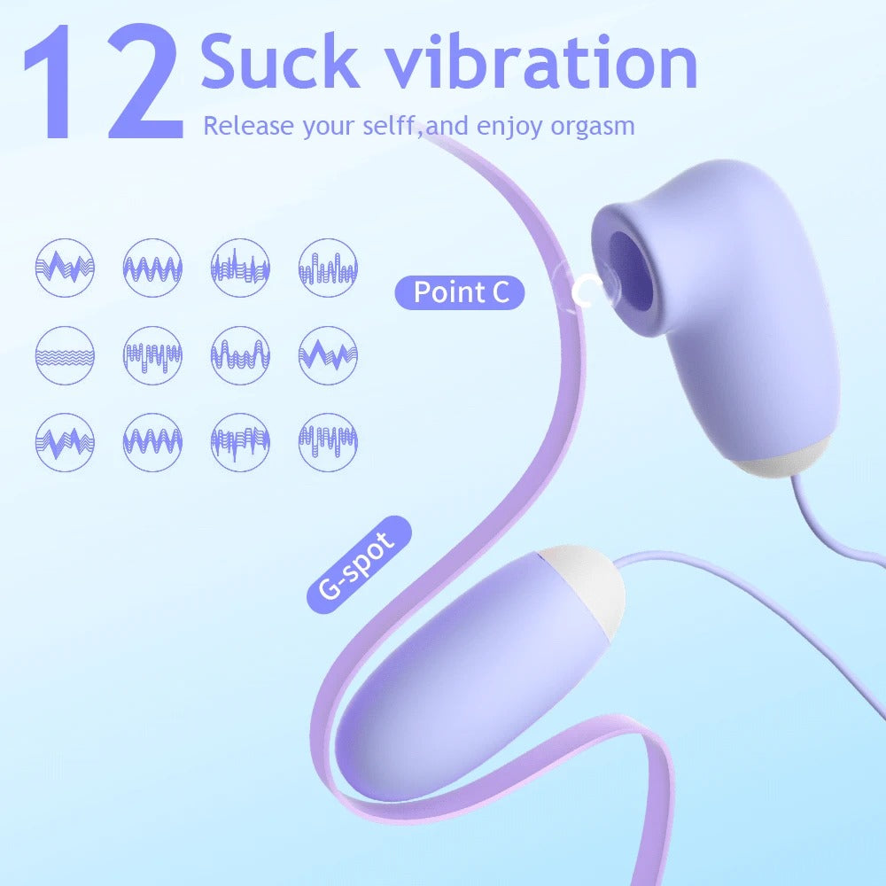 13540 1b-020 Huevo vibrador de succión mágica para mujer