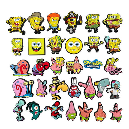 10504 b01-22 Treinta y Dos Charms-Pines para Zuecos de Bob Esponja