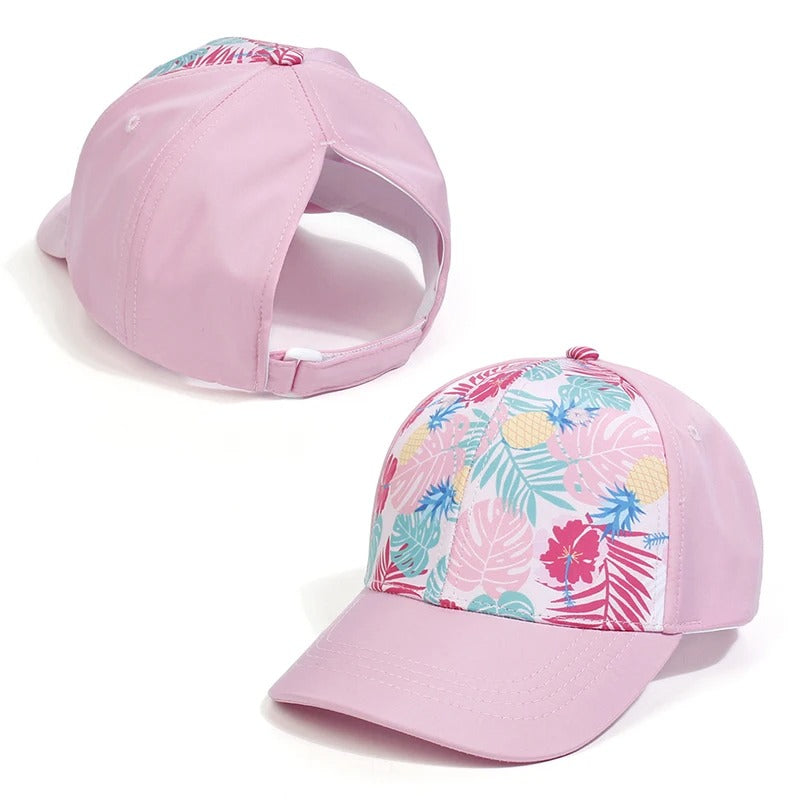 16455 1c-001 Gorra diseño floral con visera niña 1 Pza