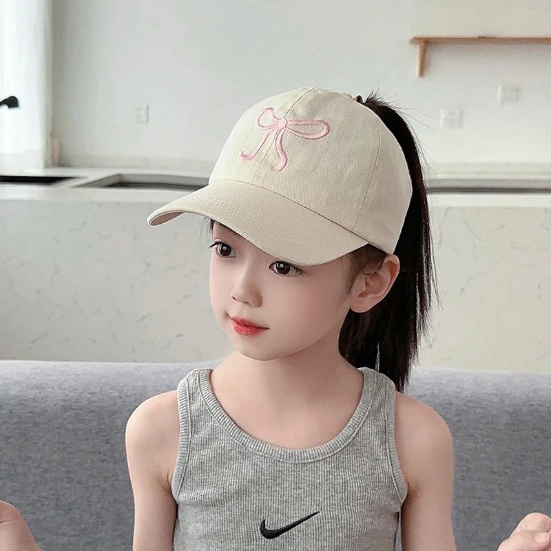 16280 1c-028 Gorras de béisbol con lazos para niños