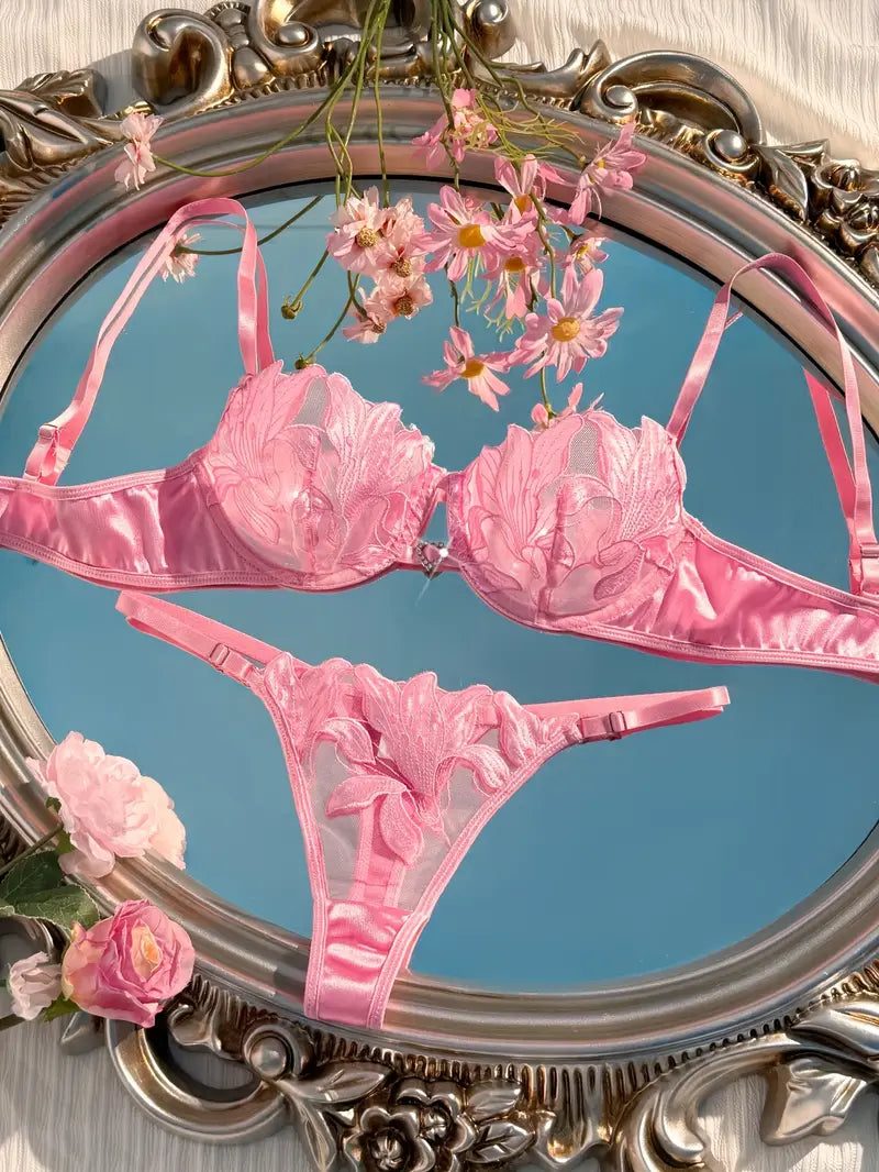 19851 1a-031 Conjunto de lencería femenina de 2 piezas