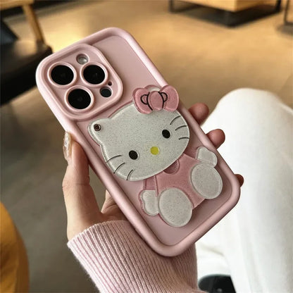 13787 2b-02-09 Sanrio funda de teléfono con espejo de maquillaje 2 Pzas