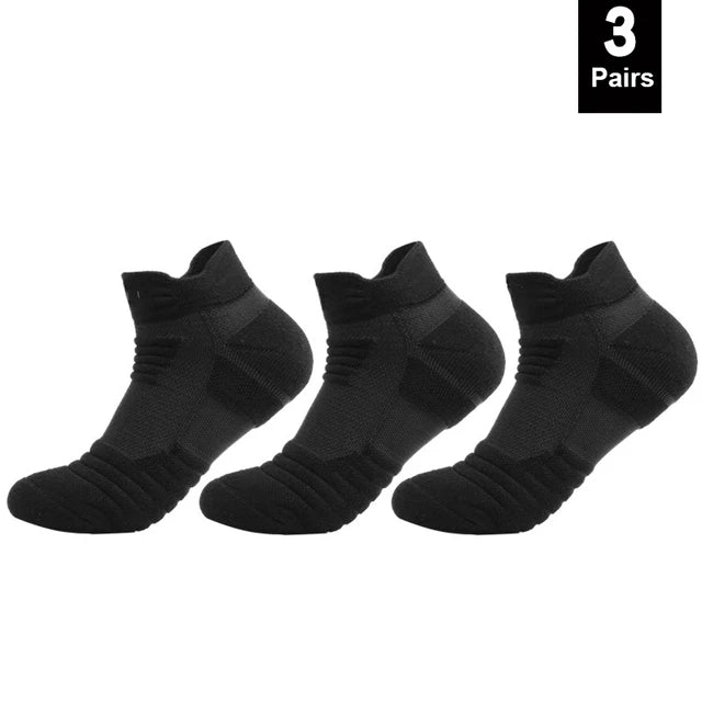 6628 1a-006 Tres pares Calcetines de fútbol antideslizantes para hombre y mujer