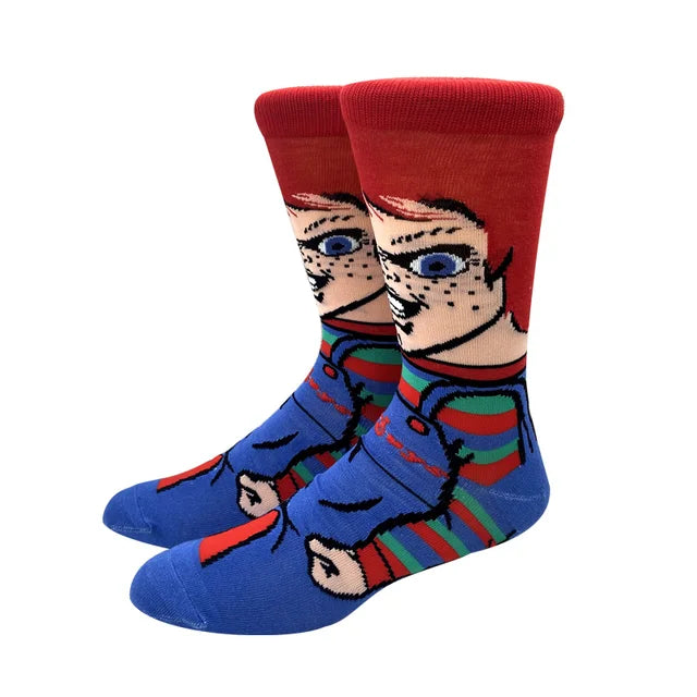 11381 1a-114 Calcetines largos hasta la rodilla de Anime Marvel para hombre y mujer