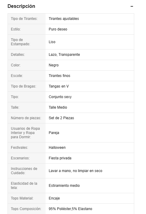 19889 1a-024 Conjunto de sujetador y tanga con encaje y volantes 2Pzs