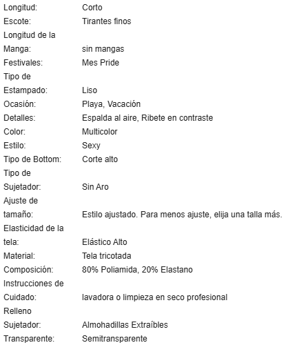 19782 1a-110 Monokini de Mujer con bloque de color (Enterizo)