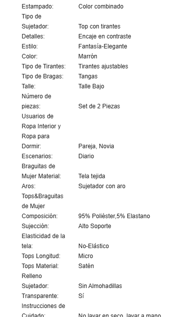 19830 id-015 Conjunto de lencería íntima de encaje delicado con tanga tipo balconete 2 Pzs