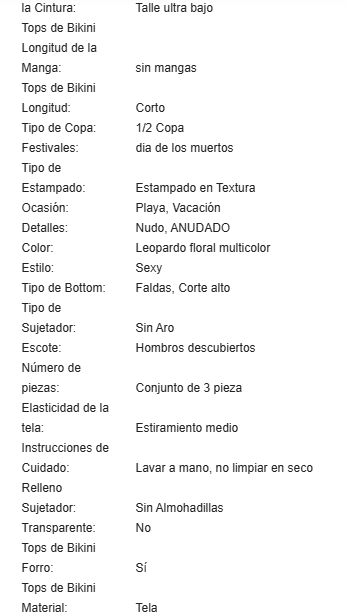 19884 1a-122 Traje de baño tankini de mujer con estampado de leopardo y flores 3Pzs