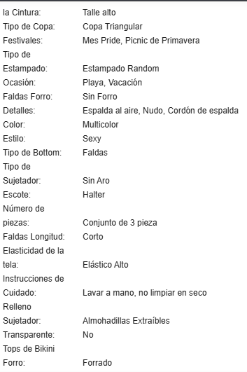 19887 1a-122 Conjunto de bikini con falda de malla con estampado aleatorio 3Pzs