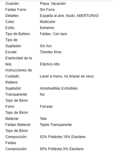 19797 1a-122 Conjunto de bikini con estampado de bloques de color y escote en V  3Pzs