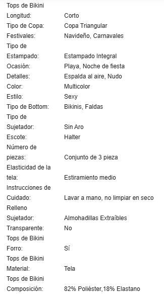 19903 1a-128 Set de bikini con estampado total 3Pzs