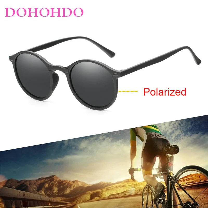 9430 b03-14 Gafas de sol redondas polarizadas para hombre y mujer