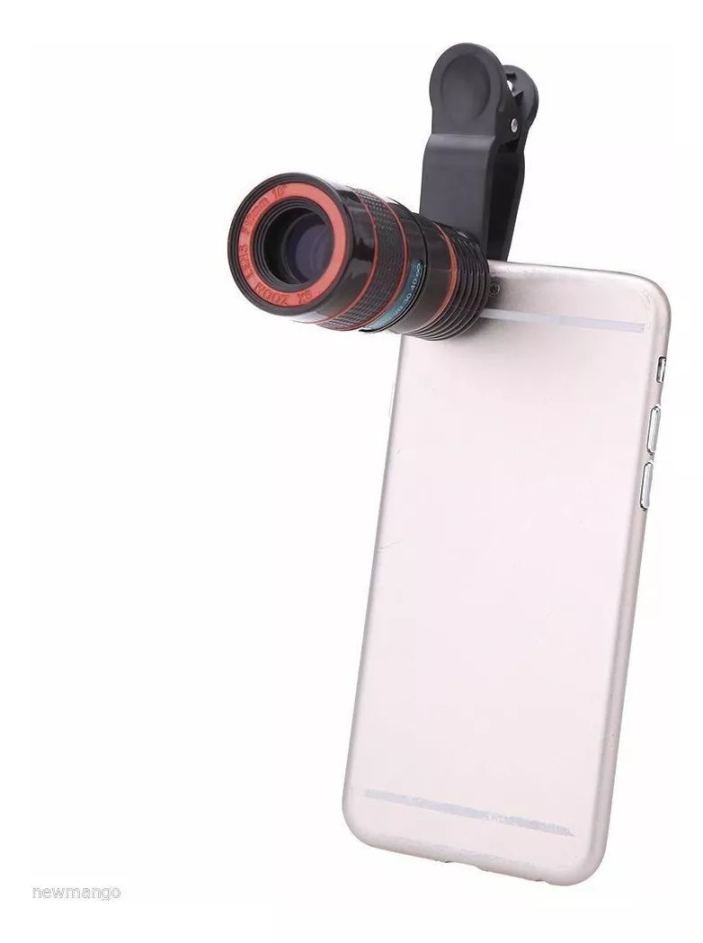 16142 2t-337 Lente externa para teléfono con teleobjetivo 8x 3 Pzas