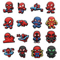 9814 a10-02 Dieciseis Piezas Decoraciones de Zapatos Spider Man