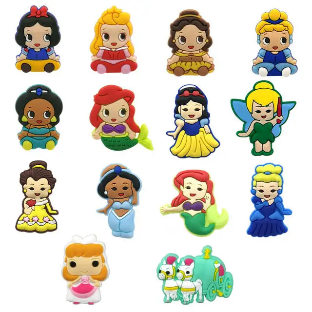 10446 1b-01-36 Catorce piezas pines de Princesas disney