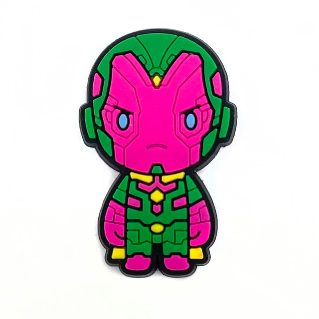 6476   Catorce piezas Disney jibz-Sandalias de superhéroes de Marvel