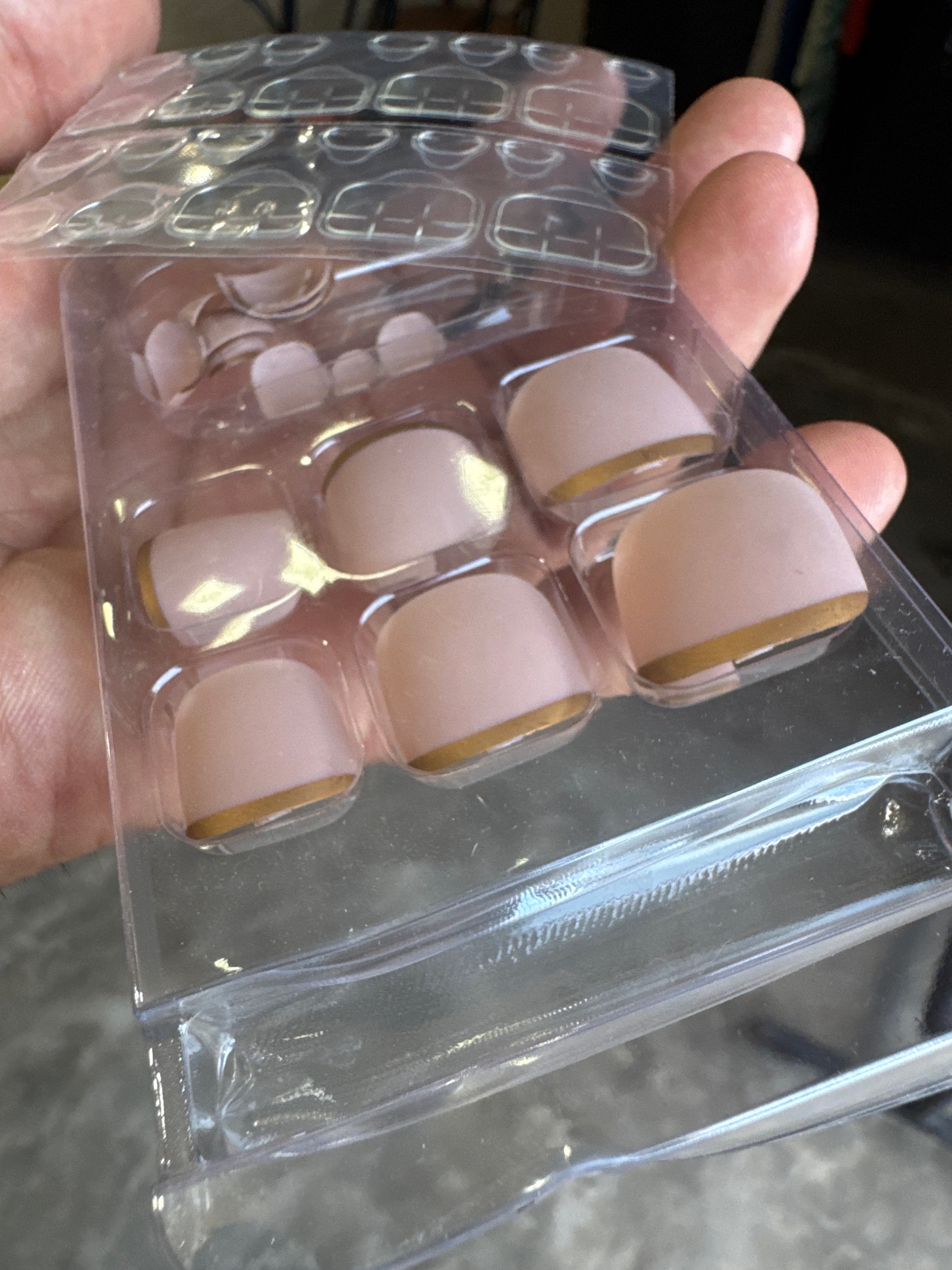 10981 1b-173 Set De Uñas Para Dedos De Los Pies 24 Pzas