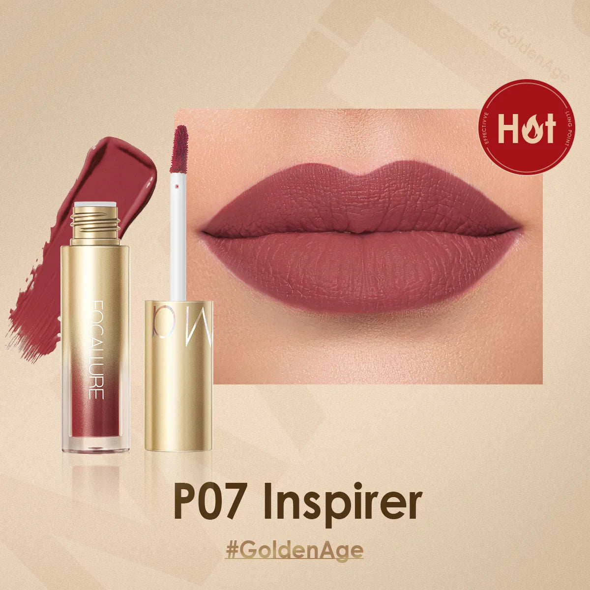 5900 1b-054 Lápiz labial líquido mate de terciopelo