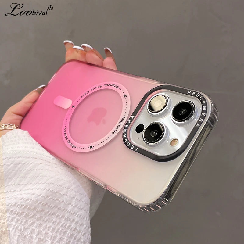 8970 2t-014 Funda Magsafe de Color degradado para iPhone