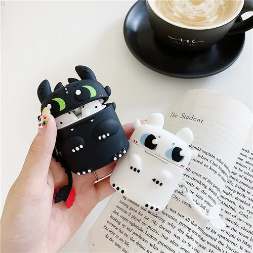 10549 2t-009 Funda de dragón de dibujos animados para AirPods