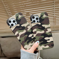 3525 2t-014 Funda de silicona anticaída con patrón de camuflaje