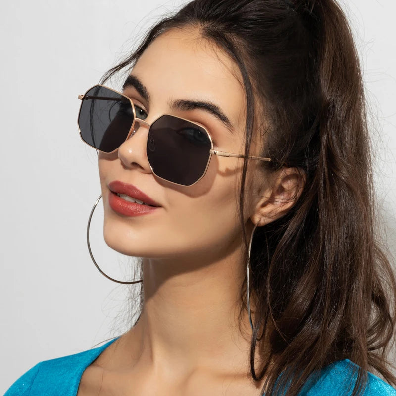 10658 1l-394 Gafas de sol de Metal para mujer