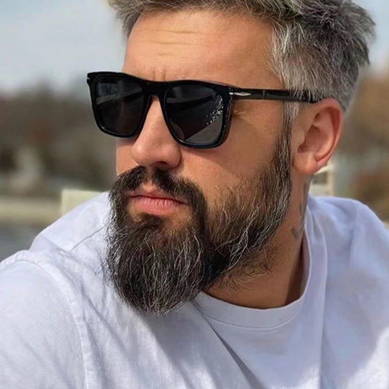 10471 1b-01-27 Gafas de sol cuadradas para hombre y mujer