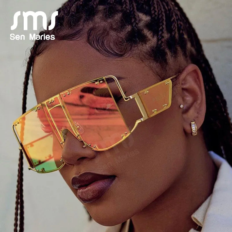 10490 1l-390 Gafas de sol cuadradas para hombre y mujer